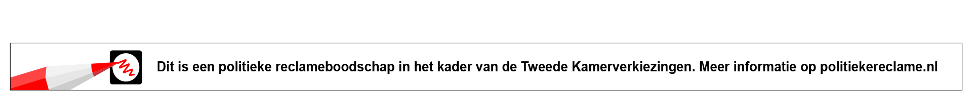 dit is een politieke reclameboodschap