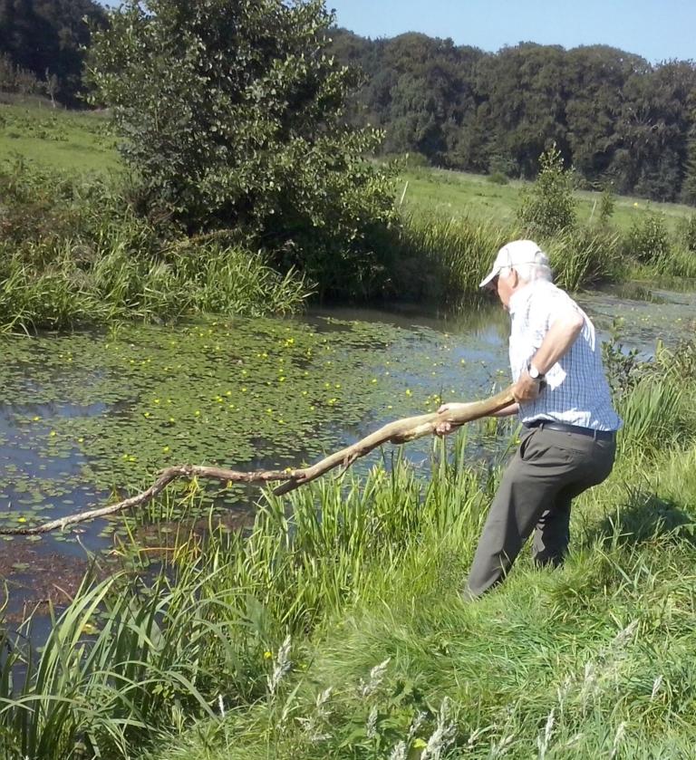 Ben Zonneveld doet veldwerk in Nederland